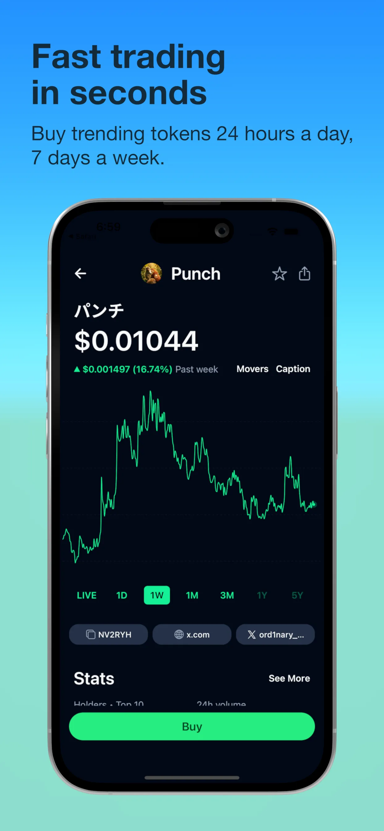 ChadWallet mobile app — fast trading in seconds